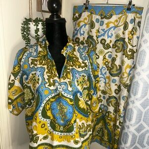 Colorful Paisley Shirt and pants Set